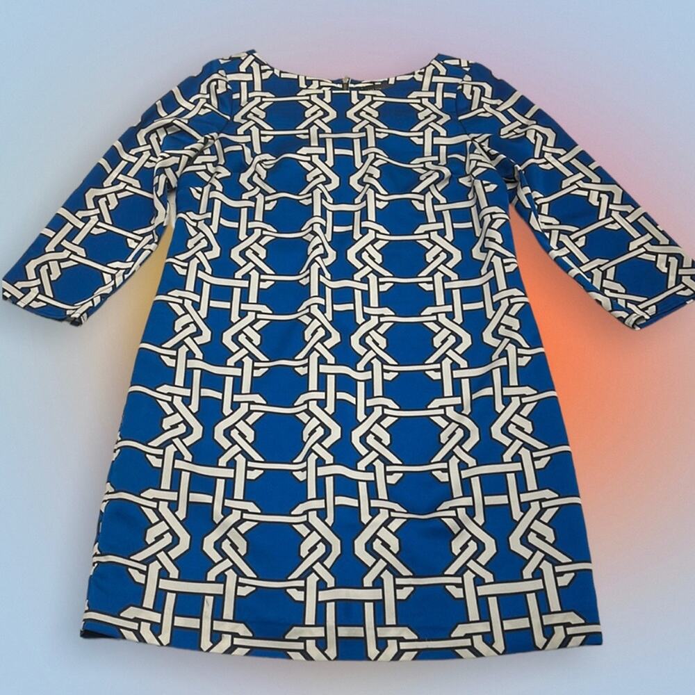 THE LIMITED Women’s XS Blue / White Long Sleeve Dress
